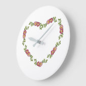 Grande Horloge Ronde Wall Clock (rouge) (Angle)