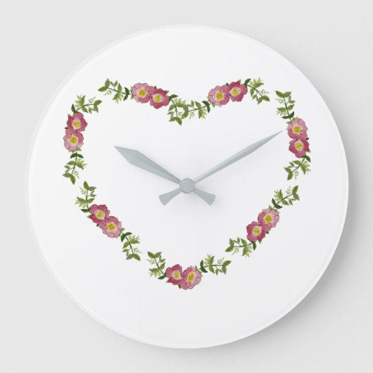 Grande Horloge Ronde Wall Clock (rouge) (Recto)