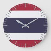 Grande Horloge Ronde Wall Clock with flag of Thailand (Recto)