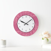 Grande Horloge Ronde Wall Clocks de Pink Girl (Maison)