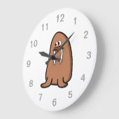 Grande Horloge Ronde Walrus. (Angle)