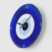 Grande Horloge Ronde Ward Off the Evil Eye" Clock" (Angle)