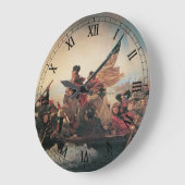 Grande Horloge Ronde Washington traversant le Delaware par Emanuel Leut (Angle)