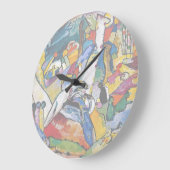 Grande Horloge Ronde Wassily Kandinsky - Composition II Art Abstrait (Angle)