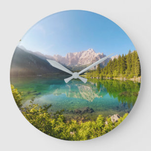 Grande Horloge Ronde Water   Lago di Fusine Mount Gangart Julian Alps