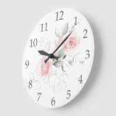 Grande Horloge Ronde Watercolor Blush (Angle)