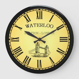 Grande Horloge Ronde Waterloo Station ~ Tower Bridge ~ London England ~