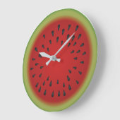 Grande Horloge Ronde Watermelon Cutaway Round Clock (Angle)