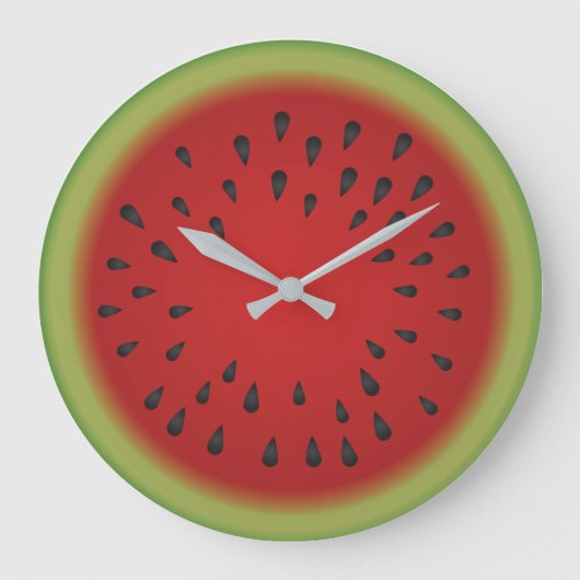 Grande Horloge Ronde Watermelon Cutaway Round Clock (Recto)