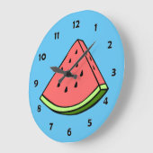 Grande Horloge Ronde Watermelon Slice Clock (Angle)