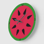 Grande Horloge Ronde Watermelon Wall Clock (Angle)