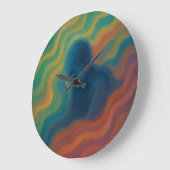 Grande Horloge Ronde Waves of Thought Abstract Expression (Angle)