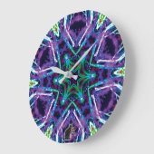 Grande Horloge Ronde Weaver Kaleidoscope (Angle)