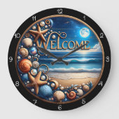 Grande Horloge Ronde Welcome Beach Seashell  (Recto)