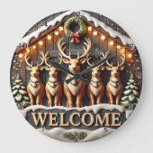 Grande Horloge Ronde Welcome Five Reindeer Stable (Recto)