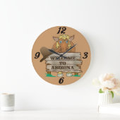 Grande Horloge Ronde Welcome to Arizona  Wall Clock (Maison)