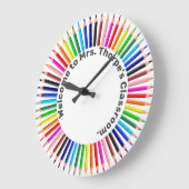 Grande Horloge Ronde Welcome to my classroom (Angle)