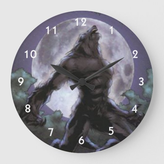 Grande Horloge Ronde Werewolf Howling At the Moon (Recto)