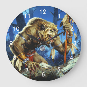 Grande Horloge Ronde Werewolf Shaman