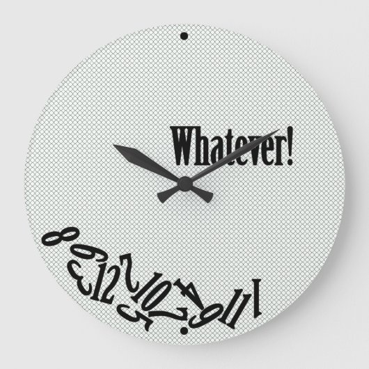 Grande Horloge Ronde Whatever (Recto)