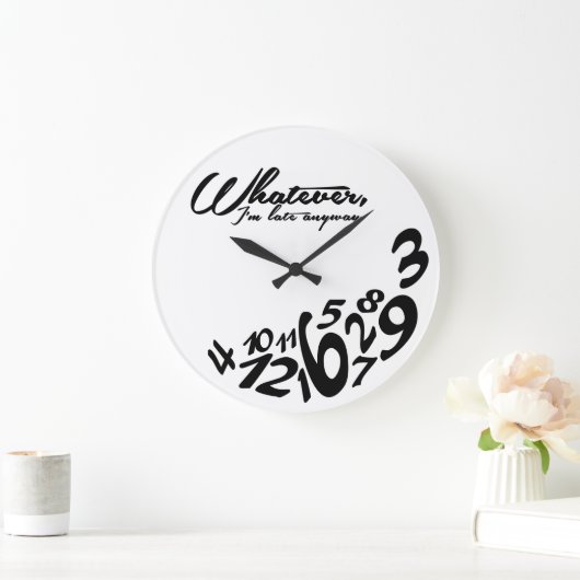 Grande Horloge Ronde Whatever (Maison)