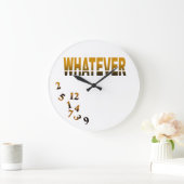 Grande Horloge Ronde Whatever de Crazy Numbers (Maison)
