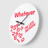 Grande Horloge Ronde Whatever l'm (Angle)