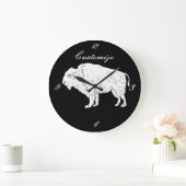 Grande Horloge Ronde White Buffalo Thunder_cove (Maison)