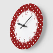 Grande Horloge Ronde White center Small White Polka (Angle)
