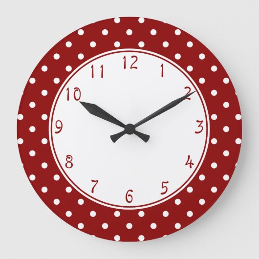 Grande Horloge Ronde White center Small White Polka (Recto)