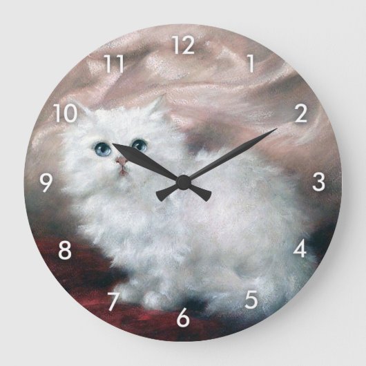 Grande Horloge Ronde White Kitten, Carl Kahler (Recto)