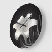 Grande Horloge Ronde White Lily (Angle)