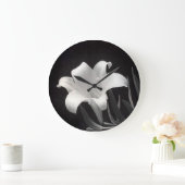 Grande Horloge Ronde White Lily (Maison)