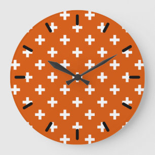 Grande Horloge Ronde White polka crosses