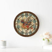 Grande Horloge Ronde White Rabbit (Maison)