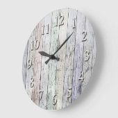 Grande Horloge Ronde White washed (Angle)