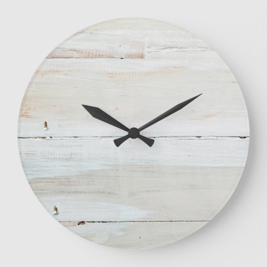 Grande Horloge Ronde White Woodgrain (Recto)