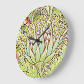Grande Horloge Ronde William Morris "Artichoke" (Angle)
