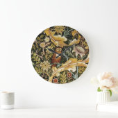 Grande Horloge Ronde William Morris Owl et Acanthus (Maison)
