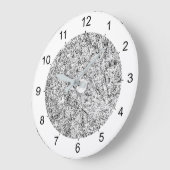 Grande Horloge Ronde Willow se déleave. Abstract (Angle)