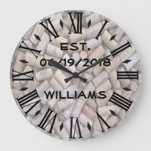 Grande Horloge Ronde Wine Corks