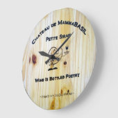 Grande Horloge Ronde Wine Is Bottled Poetry Clock! (Angle)