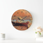 Grande Horloge Ronde Winslow Homer : Glouchester Harbour, 1873, oeuvre  (Maison)
