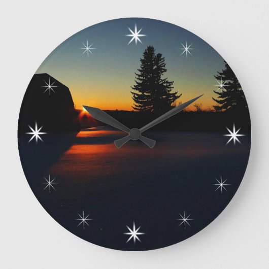 Grande Horloge Ronde Winter Sunset (Recto)