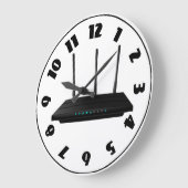 Grande Horloge Ronde Wireless Router (Angle)