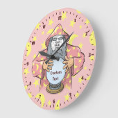 Grande Horloge Ronde Wizard with your face (Angle)