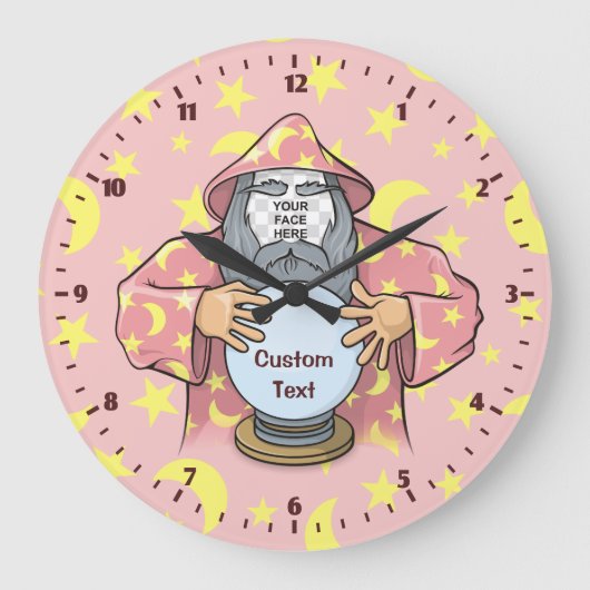 Grande Horloge Ronde Wizard with your face (Recto)