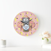 Grande Horloge Ronde Wizard with your face (Maison)