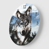 Grande Horloge Ronde Wolf face (Angle)