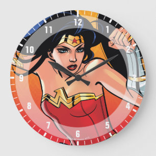 Grande Horloge Ronde Wonder Woman With Sword - Rejoignez Le Combat
